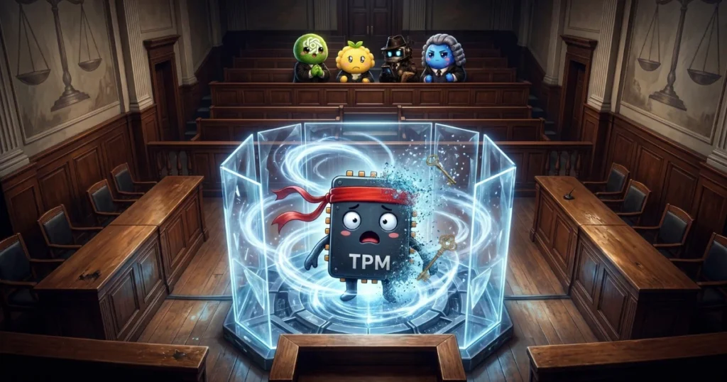 TPM被告が、TPMクリア刑に処される図