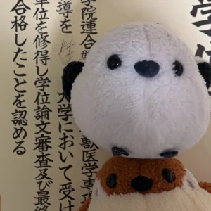 父雀（獣医学博士）の学位証明